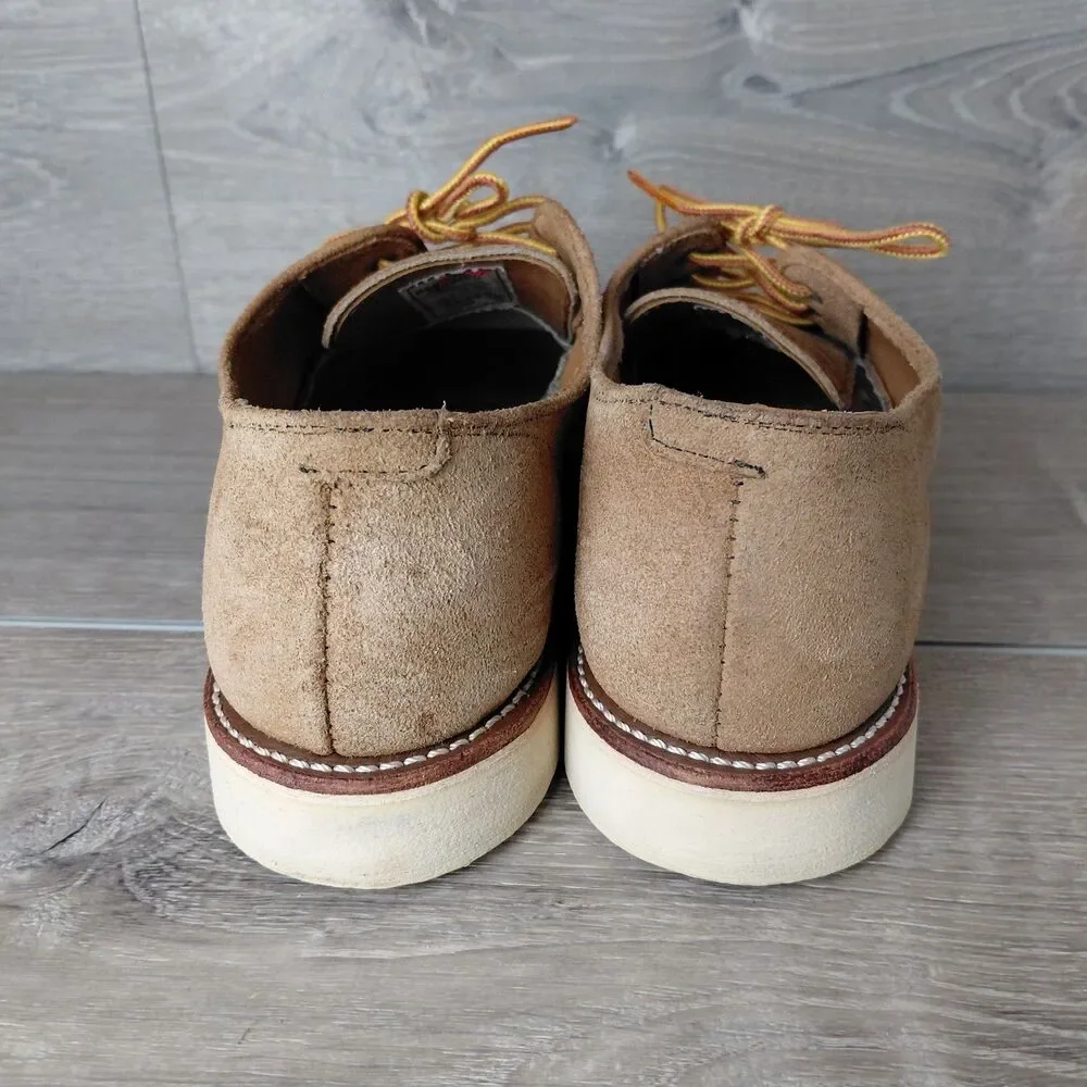 Red Wing 4534 Brown Foreman Hawthorne Suede Muleskinner Oxfords Shoes Mens 10.5